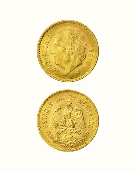 Moneda de oro 5 Pesos Mexicanos